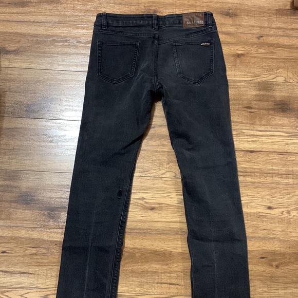 Volcom Vorta Slim Straight Black Jeans Size 29(28)x27 - Picture 3 of 3